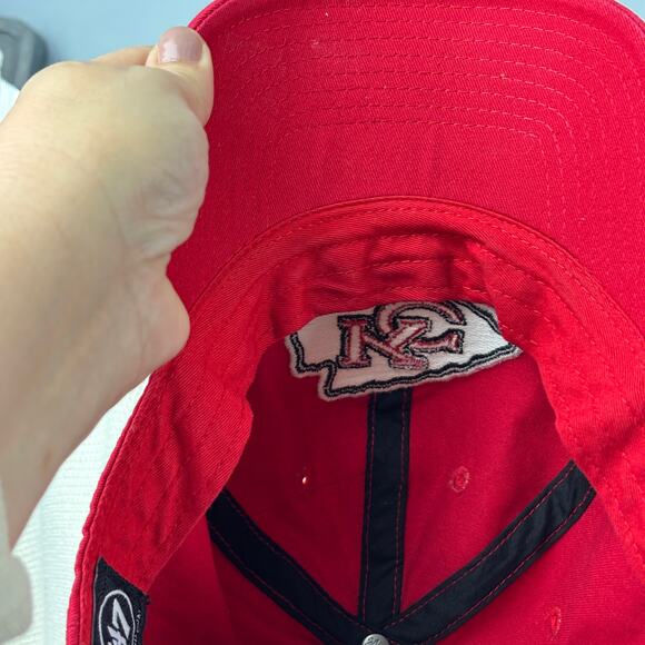 NFL Kansas City Chiefs Football 47 Brand Bling Crystal Rhinestone Hat Cap Adjust - Picture 8 of 10